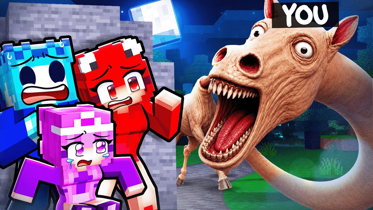 YOU TROLL US as The Long Neck Horse in Minecraft