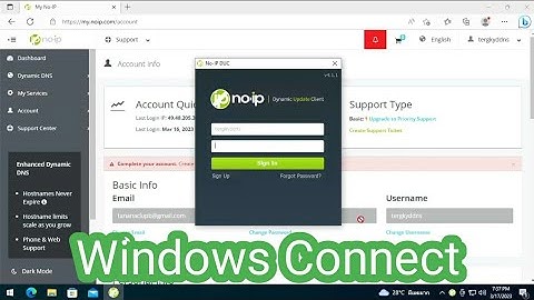 วิธีเชื่อม DNS NO-IP กับ Windows10/11