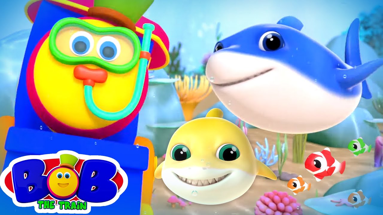 Baby Shark Doo Doo Doo Kids Songs & Nursery Rhymes Cartoon for Children Bob The Train