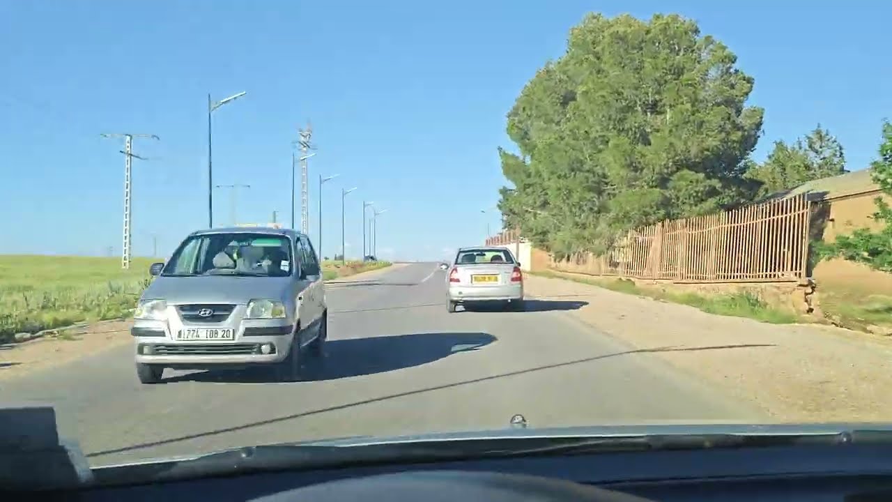 الطريق سعيدة تيارت عبر مدخل الحساسنة