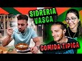 TIPICA sidrería VASCA ¿Qué se come?// Seba y Chechu REACCION