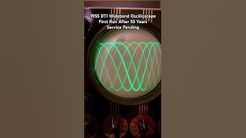 55 years since last run! 1955 DeVry Technical Institution Wideband #oscilloscope Pre-restoration.