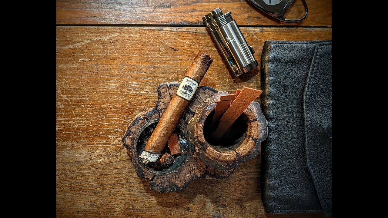Foundation Cigar Charter Oak CT Broadleaf Lonsdale Maduro Review YouTube