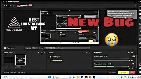 Prism live studio Connection timeout Problem In Go Live New Bug !