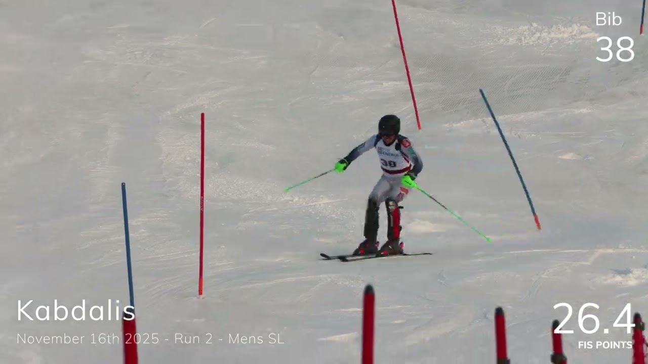 IR Kabdalis Men's SL FIS Race Nov 16 2025 Run 2
