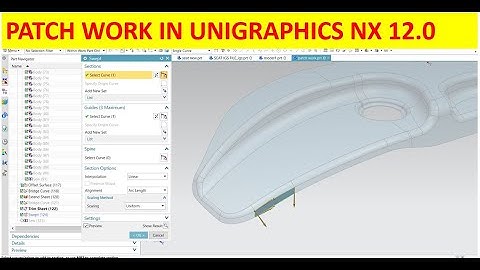 PATCH WORK IN UNIGRAPHICS 12.0