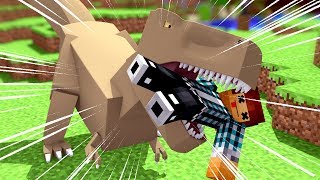 Minecraft: O DINOSSAURO ME MORDEU !! ( Ark Parque #15 )