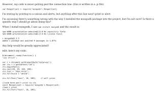 Am I installing Mongodb's package into my project correctly?