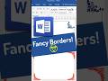 💡 How to Create Fancy Borders in MS Word 🤩 | Beautiful Page Design Tutorial