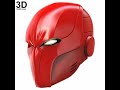 red hood arsenal helmet 3d printable model print file stl do3d cosplay costume prop