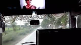 Royal coach hyundai vs Desh Travels vs Hanif bus race..Desh travels on fireee......