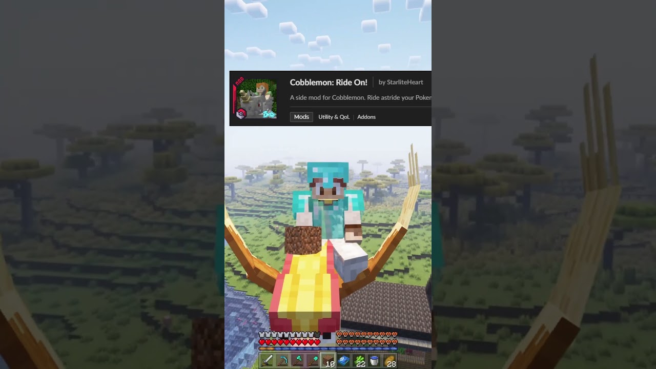 How to Ride Pokémon in Cobblemon 