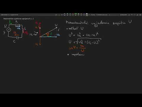 Náhľad videa: Matematika z fázorového diagramu sériového zapojenia R,L,C