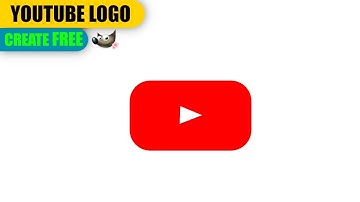 How to Create YouTube Logo Free | GIMP Tutorial (Step by Step)