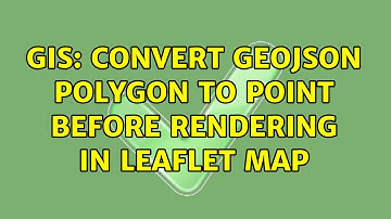 GIS: Convert GeoJSON polygon to point before rendering in Leaflet Map
