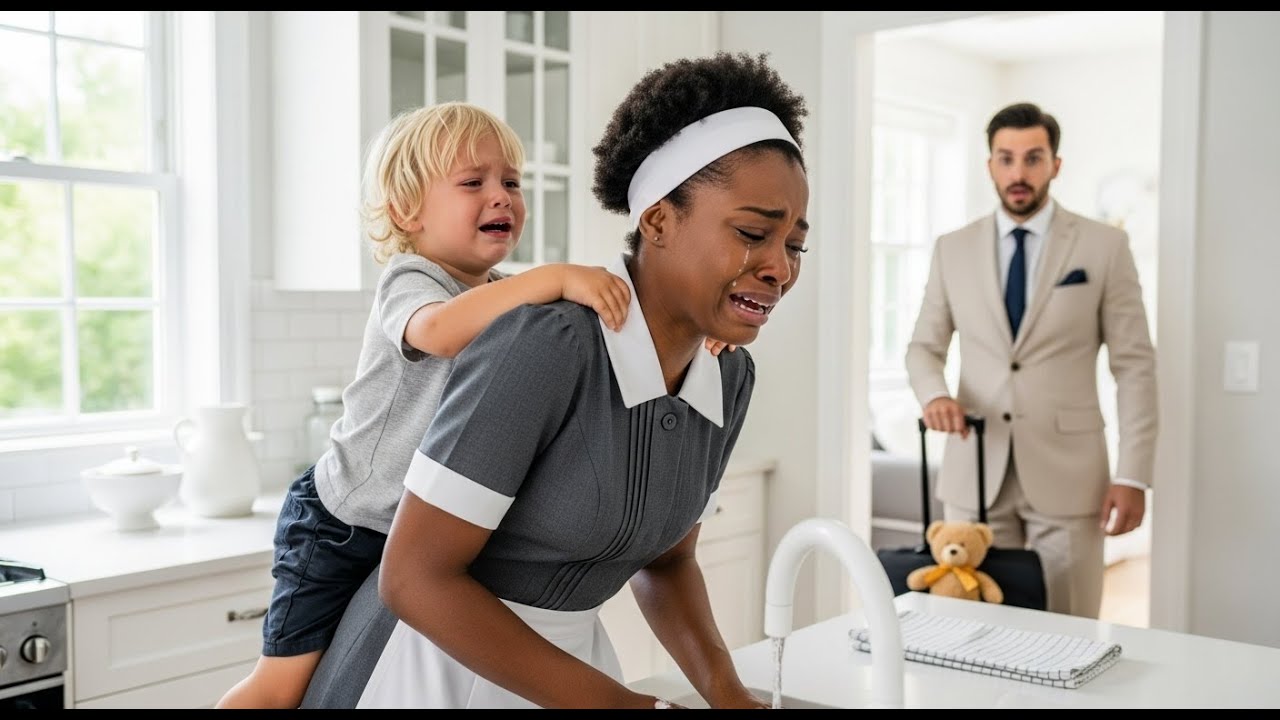 Millionär kommt heim und ist schockiert, als er seinen Sohn mit der neuen schwarzen Hausangestellten