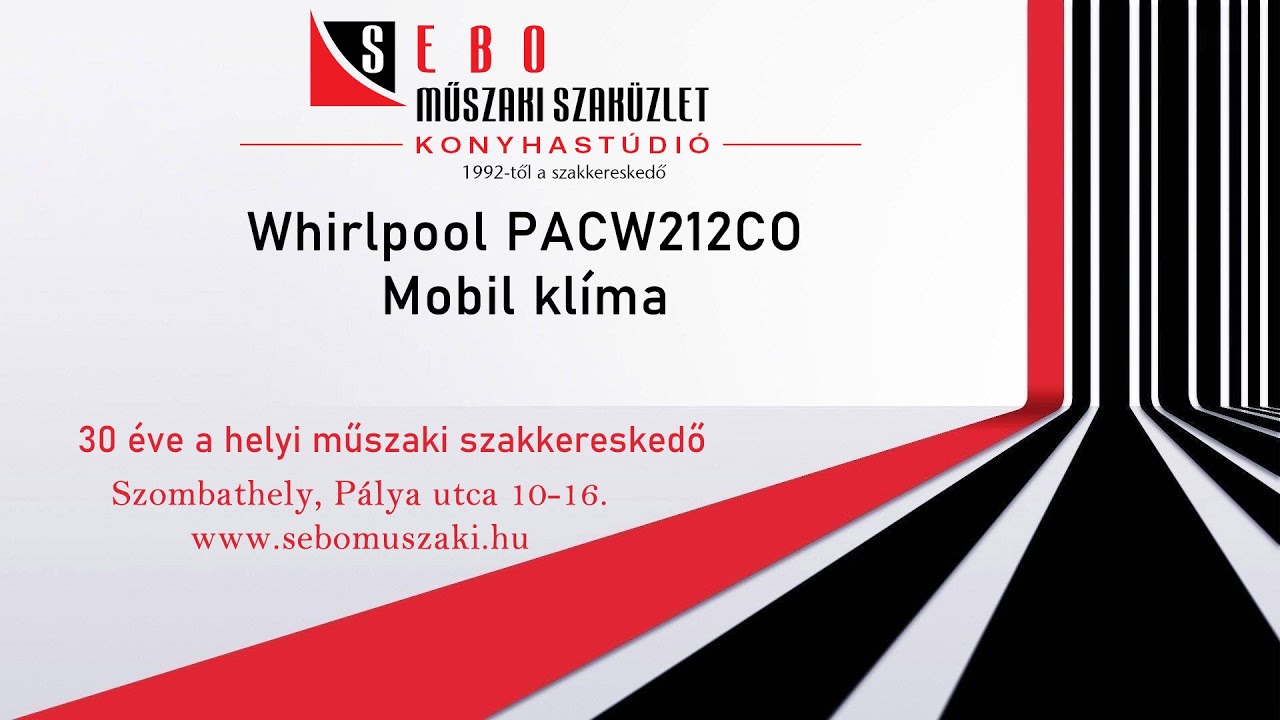 Whirlpool PACW212CO Mobil klíma - YouTube