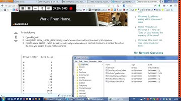 Windows 7 - Disable Low disk space message