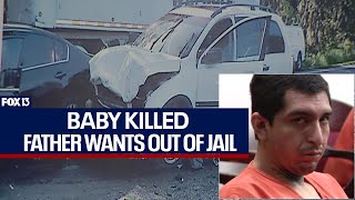 Florida man accused of killing baby in DUI crash wants out of jail