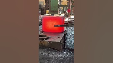 Creating Flanges Using Iron Billet #iron #flange