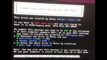 Legacy Boot of UEFI-Only Media Error | Easy Rufus Tutorial