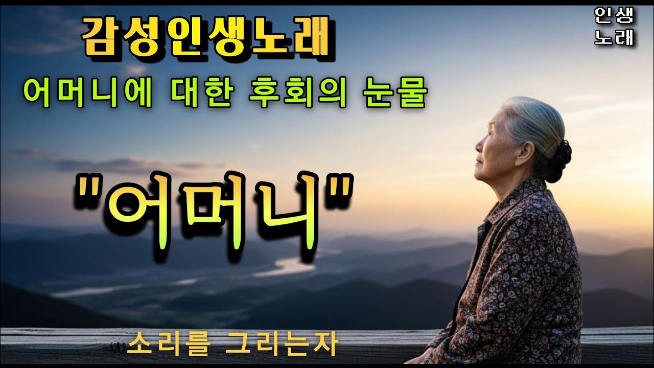 눈물을 흘리고 싶을때 듣는 인생노래 ㅣ어머니 ㅣ#감성음악  #음악 #kpop #인생노래 #가요 