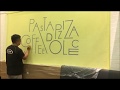 ザラザラ面への文字書き作業