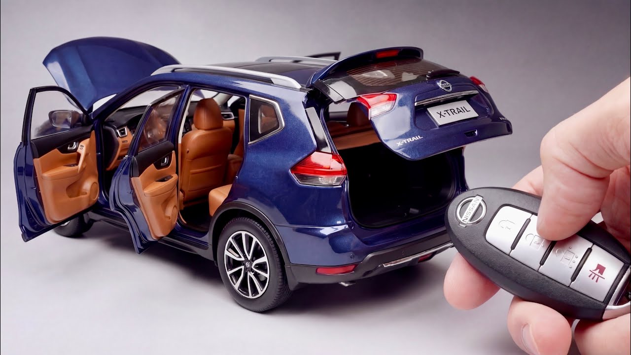 Unboxing 1:18 Scale Nissan X-Trail Diecast Model SUV Car Review