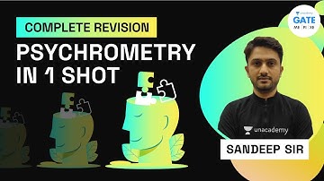 Complete Revision of Psychrometry in one shot | Revision Through Formula & Questions | Sandeep sir