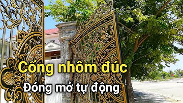 Cổng nhôm đúc đẹp nhất hiện nay - cổng tự động | Trinh AGS
