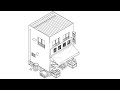 CLIP STUDIOのアイソメ定規で漫画背景の絵を描く Drawing a manga style background picture using Isometric ruler