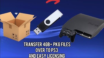 How to transfer 4GB+ PKG files over to ps3 with a usb and easy game licensing! NTFS/EXFAT