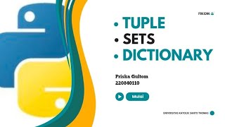 Belajar Python Tuple, Sets, dan Dictionary [Dasar]