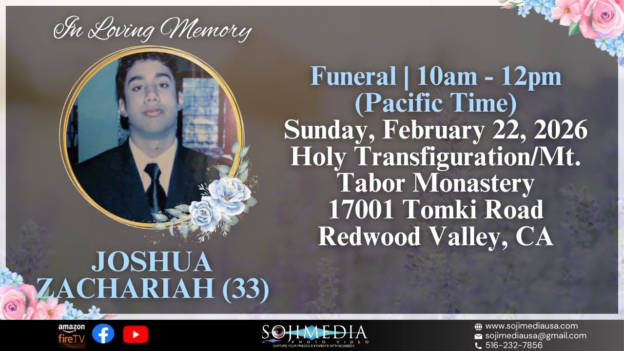 FUNERAL OF JOSHUA ZACHARIAH