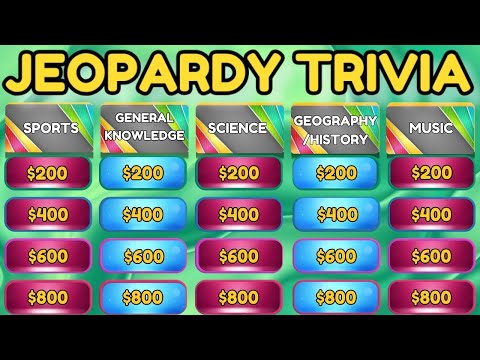 Jeopardy Trivia Challenge Sports General Knowledge Science More Episode 1