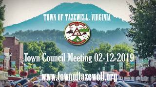 Town of Tazewell Town Council Meeting 02-12-2019