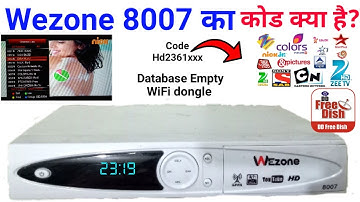 Wezone 8007 Sim Supported Box Code WiFi Dongle | DD Free Dish Mpeg4 HD Set top box