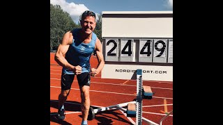 Mårten Skogman sätter svenskt M50 rekord på 200m 2018