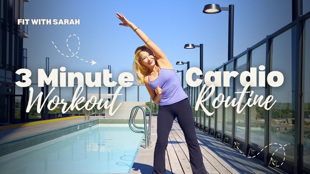 3 Minute Cardio Daily Workout Routine - YouTube