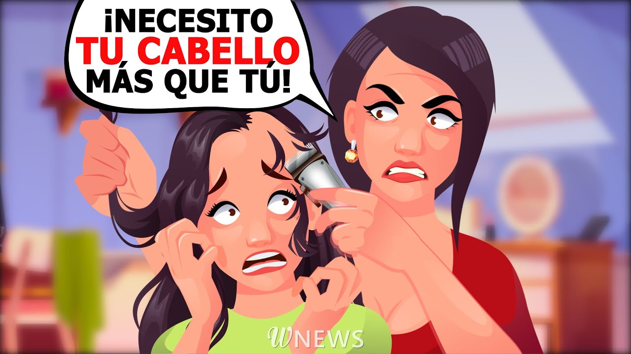 Mi madre me cortó el pelo por celos
