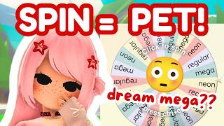 I Have to Make Whatever I Spin in Adopt Me 👀 #adoptmeupdate