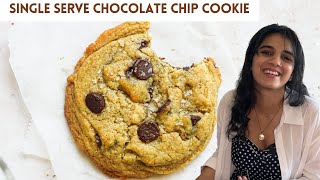 The BEST Single Serve Chocolate Chip Cookies🍪 - EGGLESS