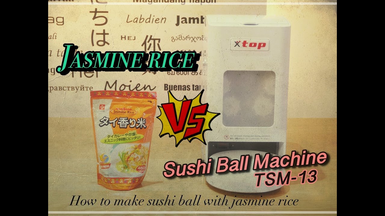 How to make sushi ball with Jasmine rice.Jasmine rice vs Sushi Ball