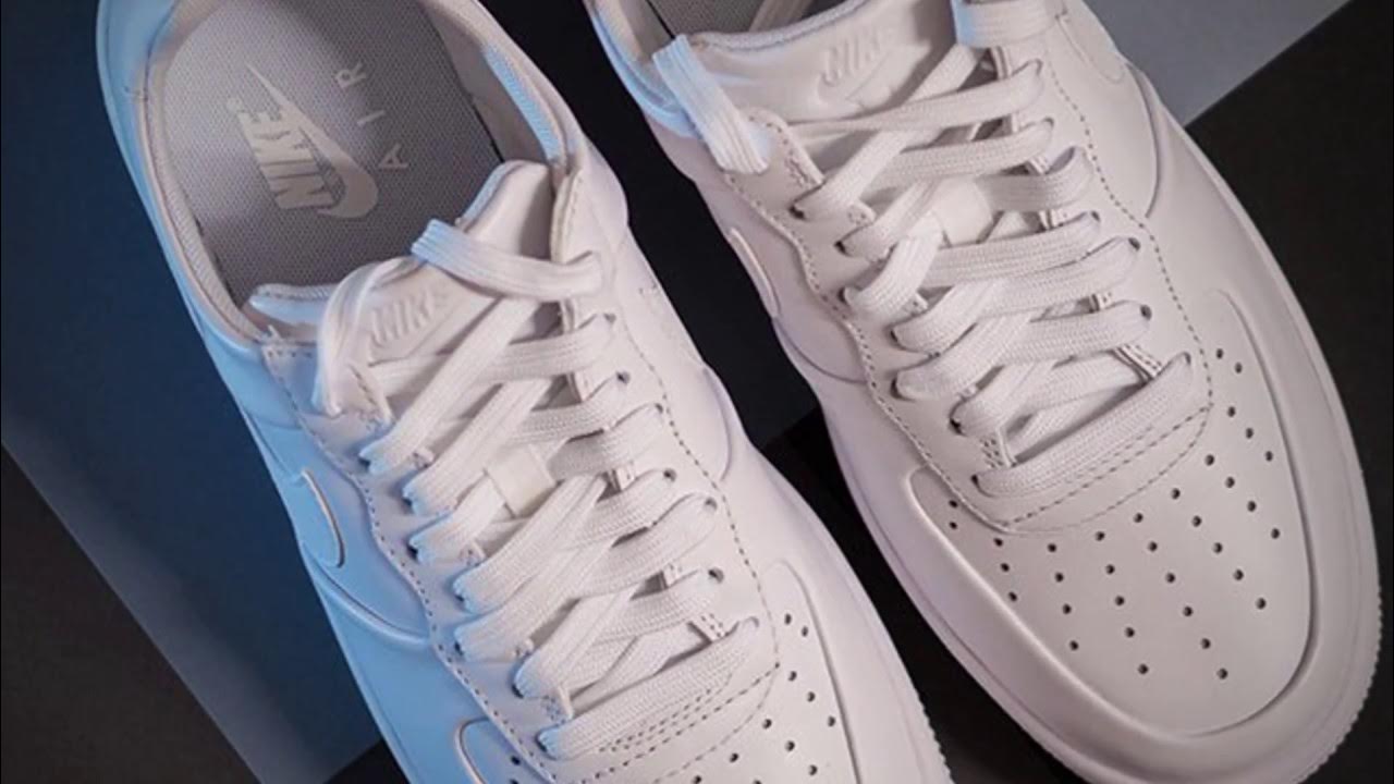 NIKE AIR FORCE 1 ULTRAFORCE LEATHER (TRIPLE WHITE) - YouTube