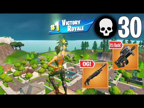 30 Elimination Solo Squads Win Full Gameplay (Fortnite OG)