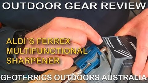 FERREX Multifunctional Sharpener 3 in 1 from ALDI. Sharpen knives, scissors, chisels, drill? FAIL!!