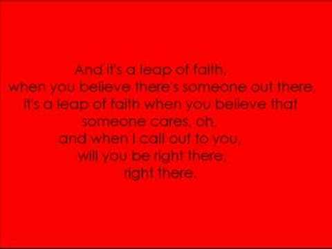 Michelle Branch - Leap of Faith (lyrics)