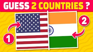 Guess the 2 Countries by their Flag - Country Flag Quiz screenshot 2