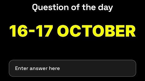 Dropee Question of the day 16 October | Dropee Question of the day Today | #dropee |