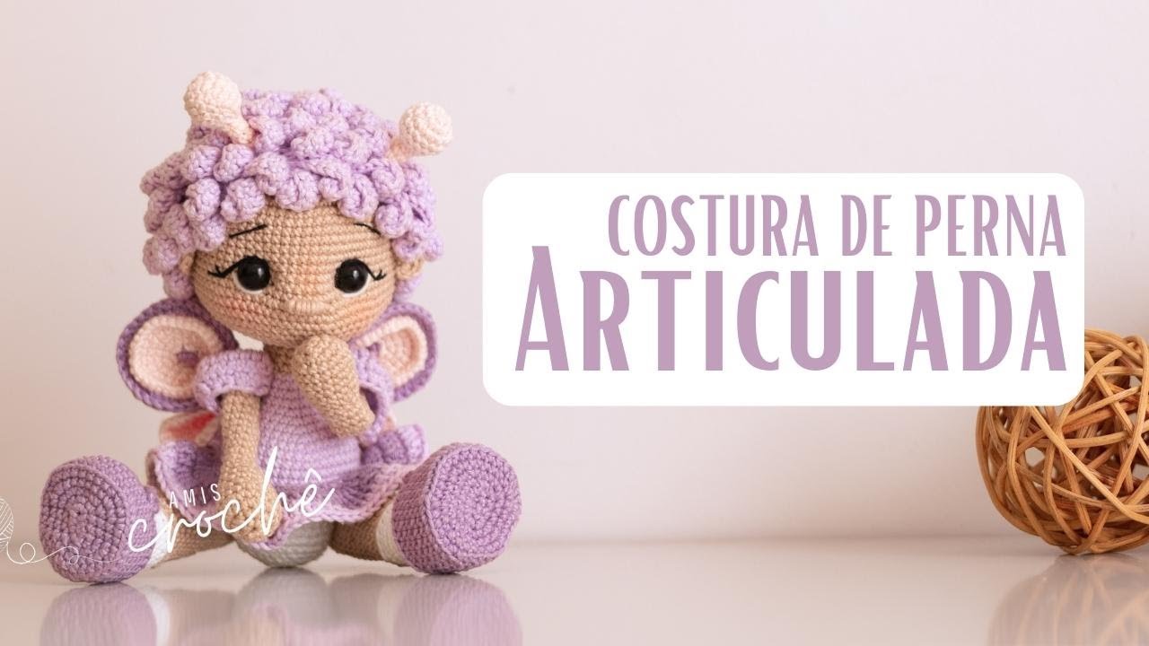 Como fazer amigurumi com perna articulada / Amis Crochê